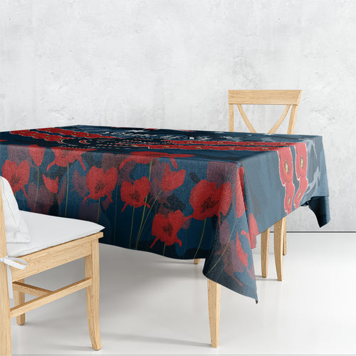 Custom Blues Football Tablecloth ANZAC Lest We Forget