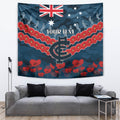Custom Blues Football Tapestry ANZAC Lest We Forget