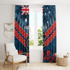 Custom Blues Football Window Curtain ANZAC Lest We Forget