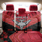 Custom Bombers Football Back Car Seat Cover ANZAC Lest We Forget
