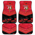 Custom Bombers Football Car Mats ANZAC Lest We Forget