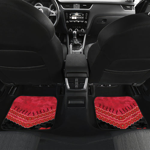 Custom Bombers Football Car Mats ANZAC Lest We Forget