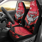 Custom Bombers Football Car Seat Cover ANZAC Lest We Forget