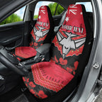 Custom Bombers Football Car Seat Cover ANZAC Lest We Forget