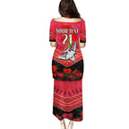 Custom Bombers Football Family Matching Puletasi and Hawaiian Shirt ANZAC Lest We Forget