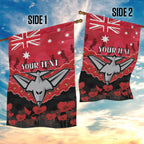 Custom Bombers Football Garden Flag ANZAC Lest We Forget