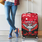 Custom Bombers Football Luggage Cover ANZAC Lest We Forget
