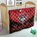 Custom Bombers Football Quilt ANZAC Lest We Forget