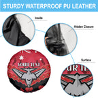 Custom Bombers Football Spare Tire Cover ANZAC Lest We Forget