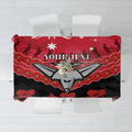 Custom Bombers Football Tablecloth ANZAC Lest We Forget