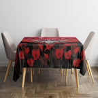 Custom Bombers Football Tablecloth ANZAC Lest We Forget