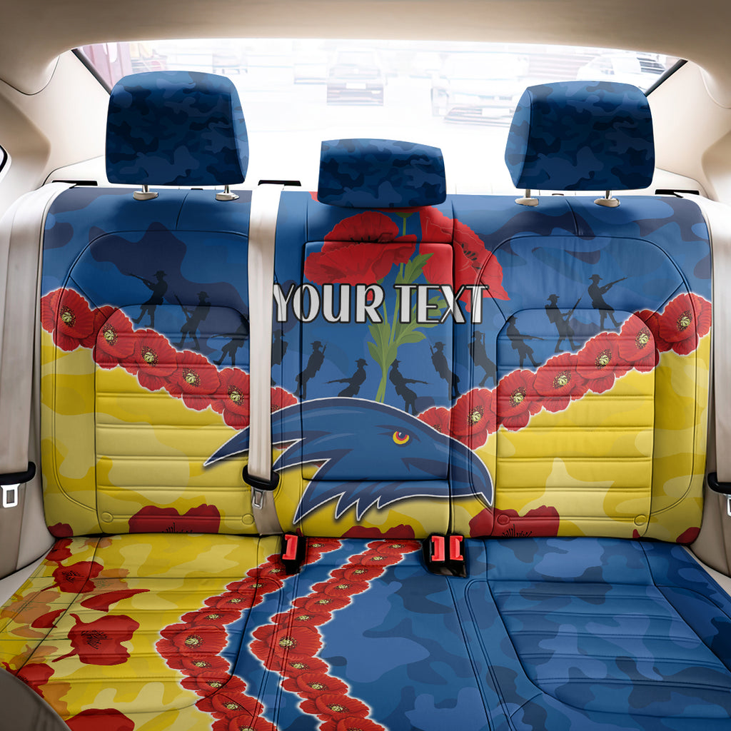 Custom Adelaide Crows Football Back Car Seat Cover ANZAC Lest We Forget