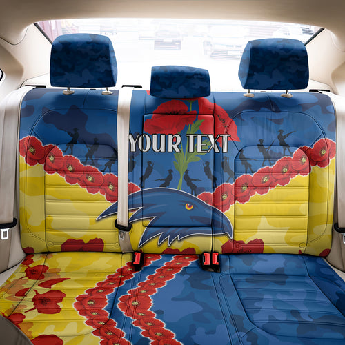 Custom Adelaide Crows Football Back Car Seat Cover ANZAC Lest We Forget