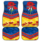 Custom Adelaide Crows Football Car Mats ANZAC Lest We Forget