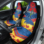 Custom Adelaide Crows Football Car Seat Cover ANZAC Lest We Forget