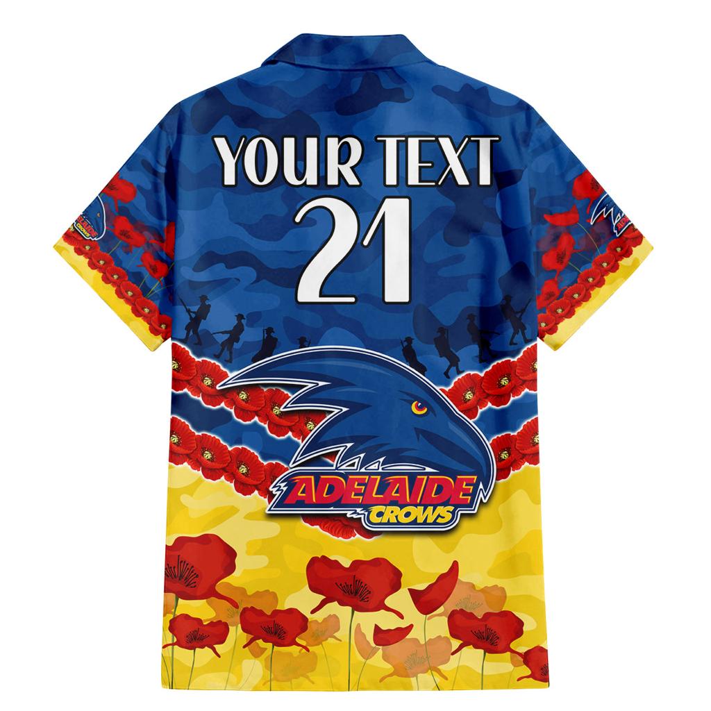 Custom Adelaide Crows Football Family Matching Mermaid Dress and Hawaiian Shirt ANZAC Lest We Forget