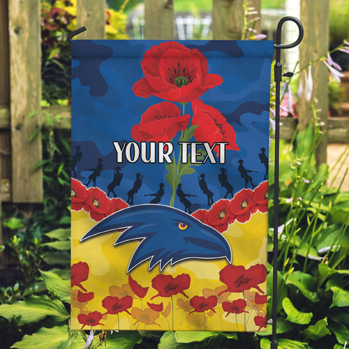 Custom Adelaide Crows Football Garden Flag ANZAC Lest We Forget
