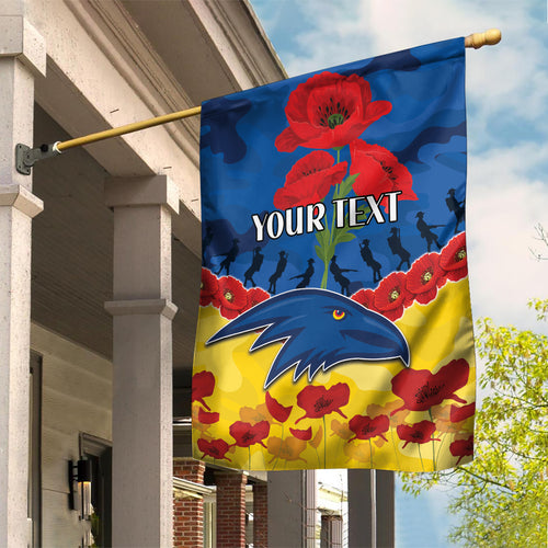 Custom Adelaide Crows Football Garden Flag ANZAC Lest We Forget