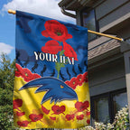 Custom Adelaide Crows Football Garden Flag ANZAC Lest We Forget