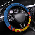 Custom Adelaide Crows Football Steering Wheel Cover ANZAC Lest We Forget