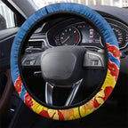 Custom Adelaide Crows Football Steering Wheel Cover ANZAC Lest We Forget