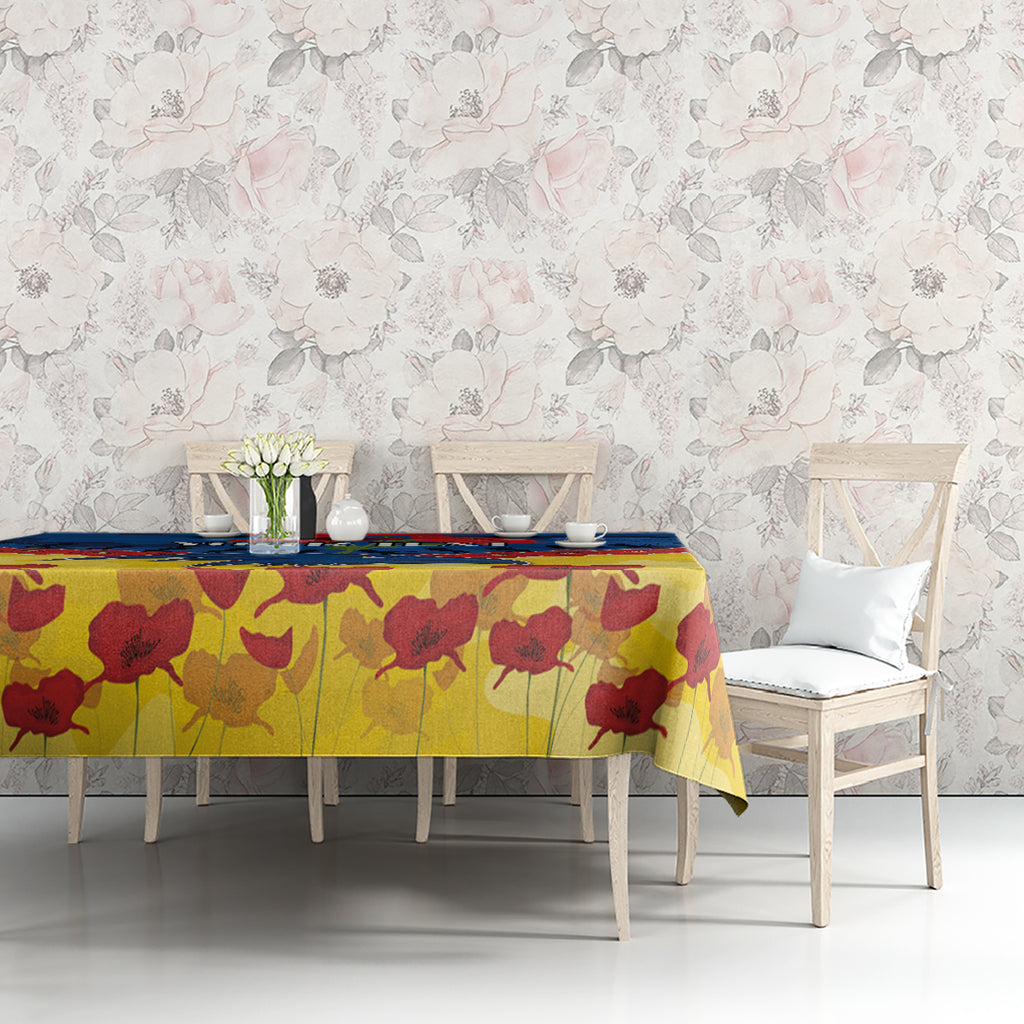 Custom Adelaide Crows Football Tablecloth ANZAC Lest We Forget