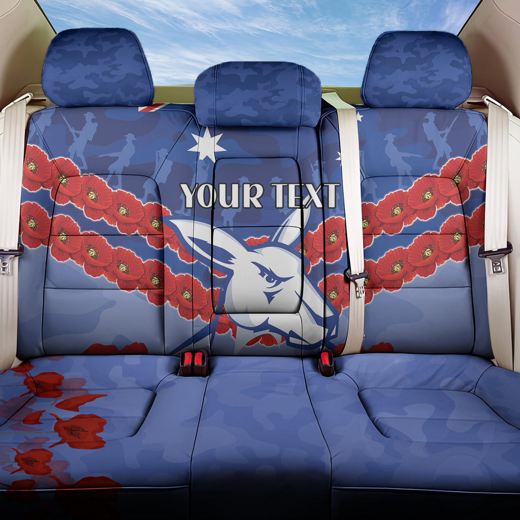 Custom Kangaroos Football Back Car Seat Cover ANZAC Lest We Forget