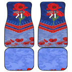 Custom Kangaroos Football Car Mats ANZAC Lest We Forget