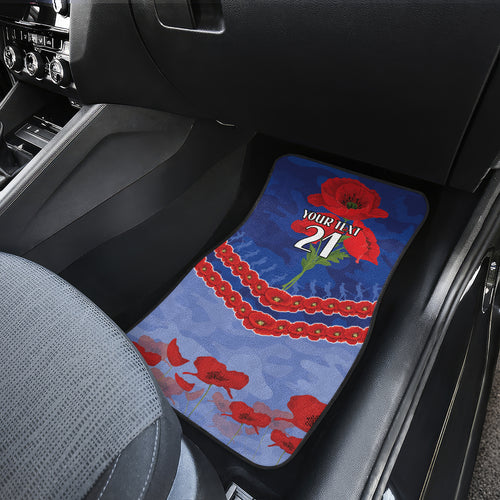 Custom Kangaroos Football Car Mats ANZAC Lest We Forget