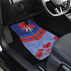 Custom Kangaroos Football Car Mats ANZAC Lest We Forget