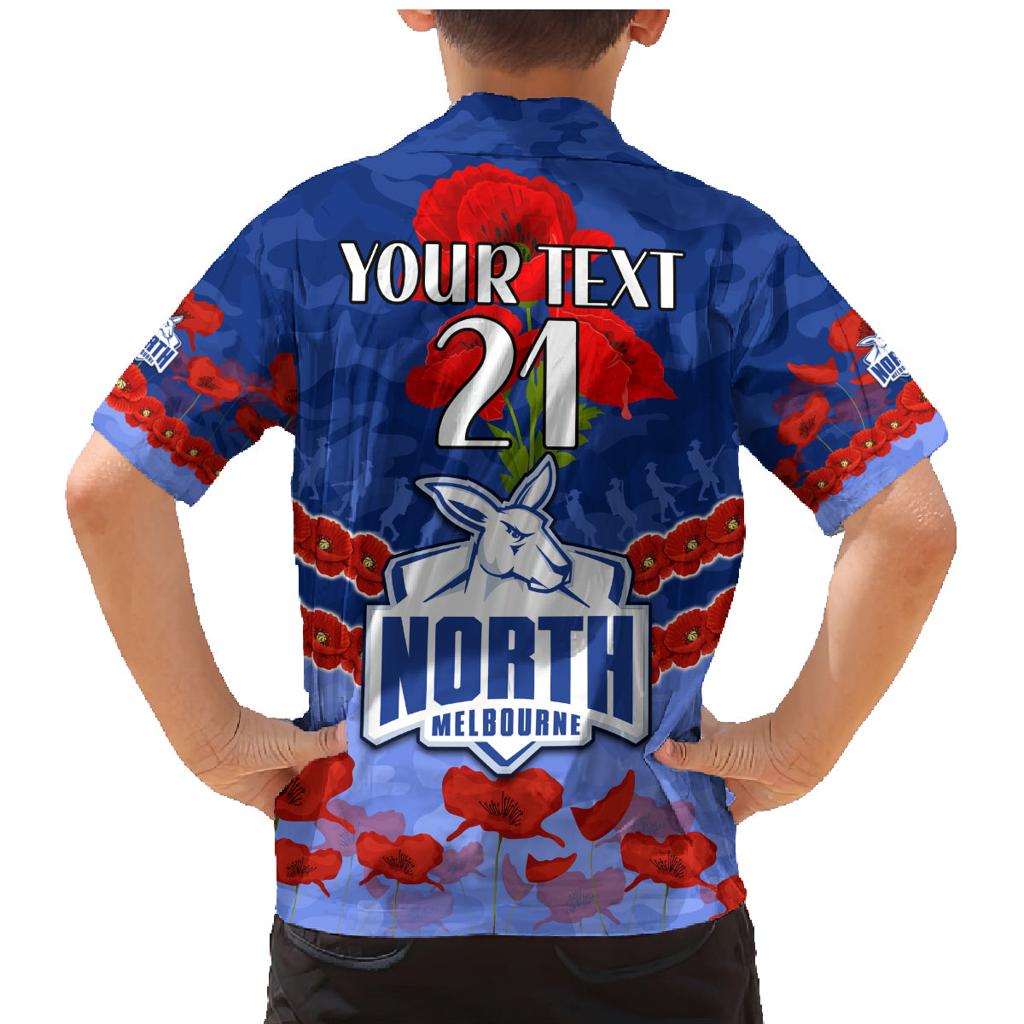 Custom Kangaroos Football Family Matching Mermaid Dress and Hawaiian Shirt ANZAC Lest We Forget