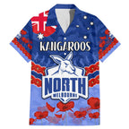 Custom Kangaroos Football Family Matching Mermaid Dress and Hawaiian Shirt ANZAC Lest We Forget