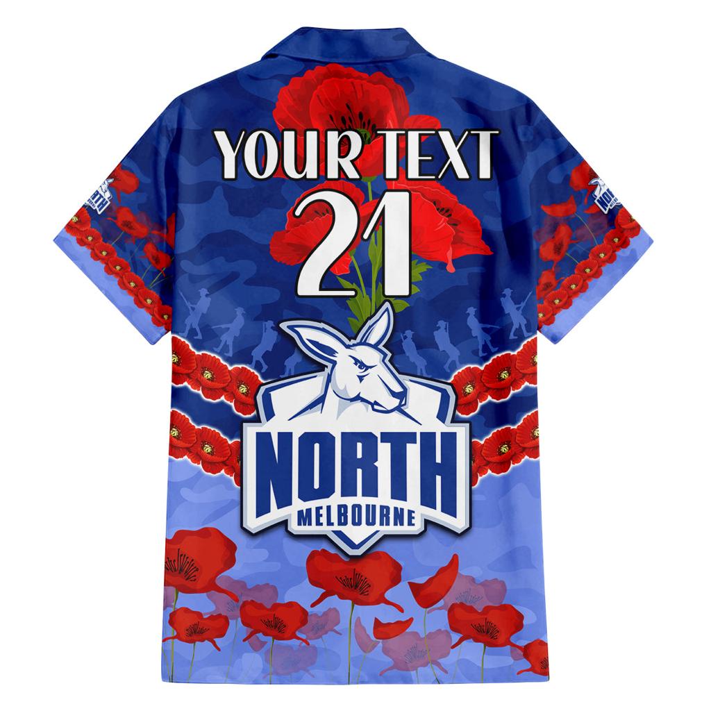 Custom Kangaroos Football Family Matching Off Shoulder Short Dress and Hawaiian Shirt ANZAC Lest We Forget