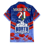 Custom Kangaroos Football Family Matching Summer Maxi Dress and Hawaiian Shirt ANZAC Lest We Forget