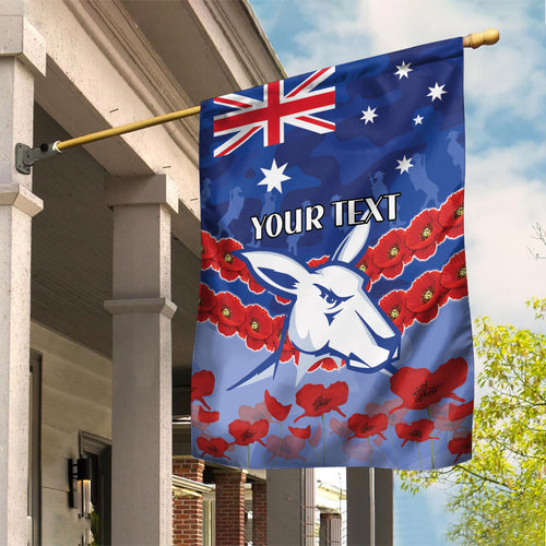 Custom Kangaroos Football Garden Flag ANZAC Lest We Forget