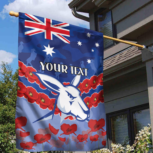 Custom Kangaroos Football Garden Flag ANZAC Lest We Forget