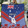 Custom Kangaroos Football Quilt ANZAC Lest We Forget