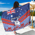 Custom Kangaroos Football Sarong ANZAC Lest We Forget
