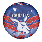 Custom Kangaroos Football Spare Tire Cover ANZAC Lest We Forget
