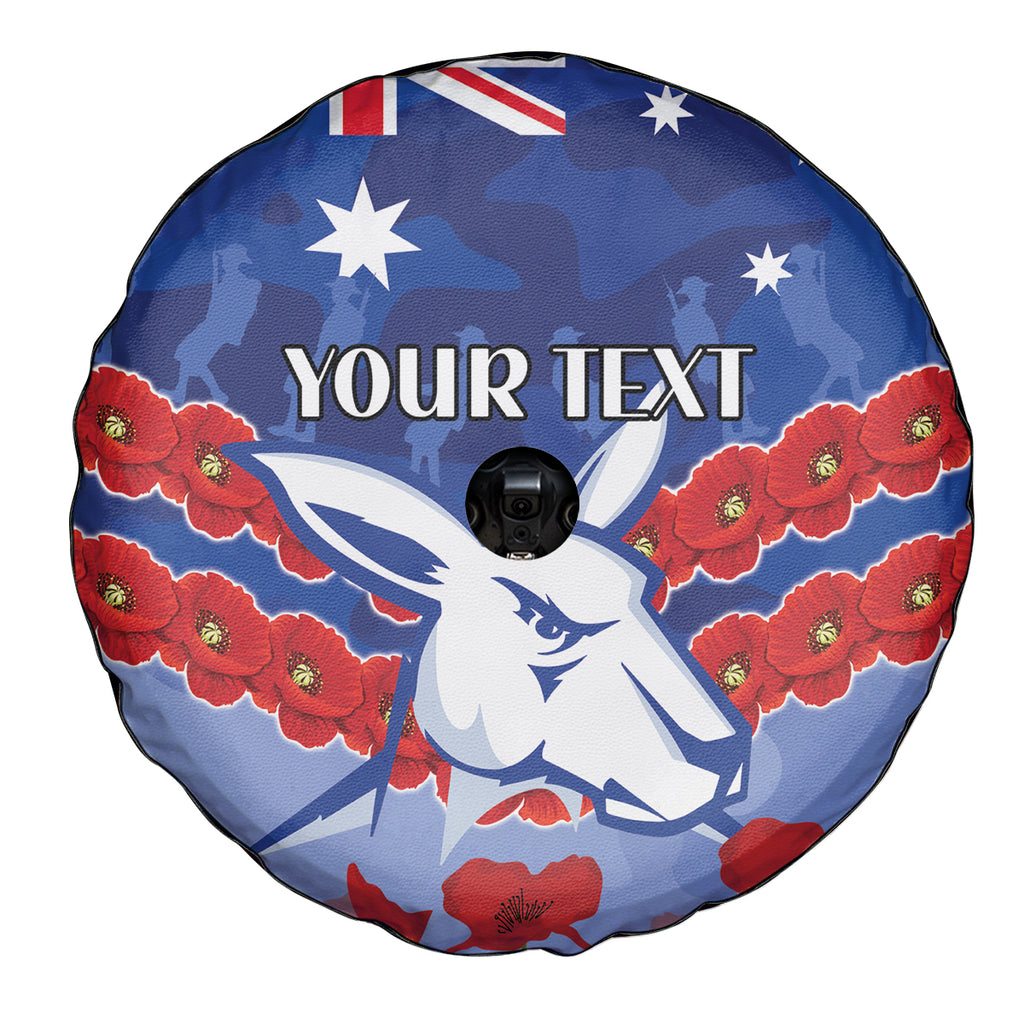 Custom Kangaroos Football Spare Tire Cover ANZAC Lest We Forget
