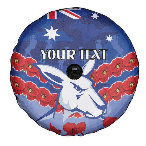 Custom Kangaroos Football Spare Tire Cover ANZAC Lest We Forget