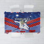 Custom Kangaroos Football Tablecloth ANZAC Lest We Forget