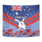 Custom Kangaroos Football Tapestry ANZAC Lest We Forget