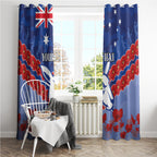 Custom Kangaroos Football Window Curtain ANZAC Lest We Forget