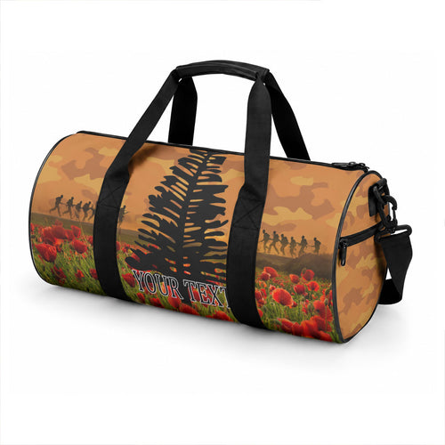 Norfolk Island ANZAC Day Personalised Duffle Bag with Poppy Field
