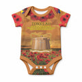 Tokelau ANZAC Day Personalised Baby Onesie with Poppy Field