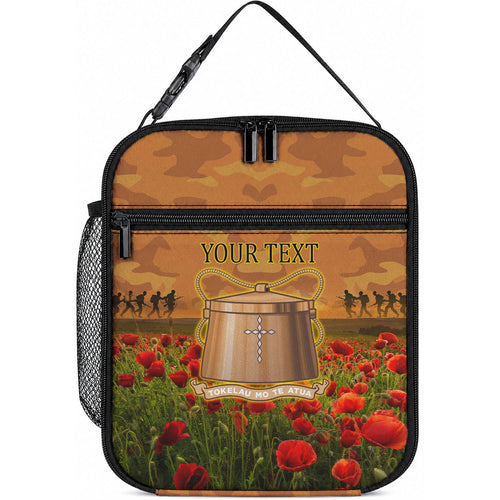 Tokelau ANZAC Day Personalised Lunch Bag with Poppy Field