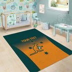 Custom Wallaroos Womens Rugby Area Rug Sporty Style