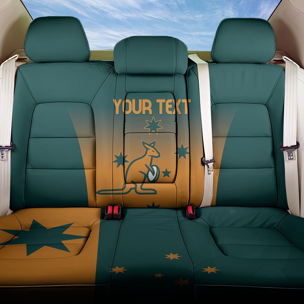 Custom Wallaroos Womens Rugby Back Car Seat Cover Sporty Style