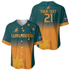 Custom Wallaroos Womens Rugby Baseball Jersey Sporty Style